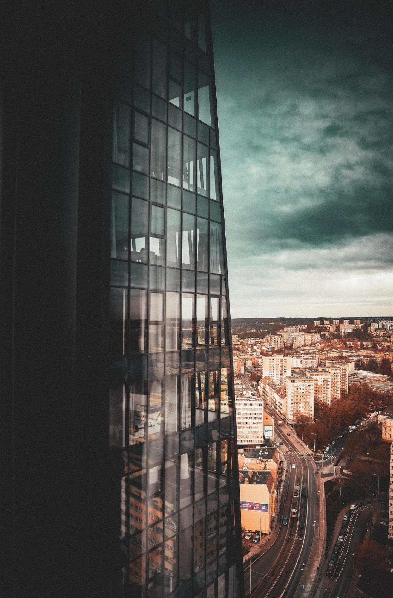 Hanza Tower Szczecin, Floor 21, City - River View Eksteriør billede